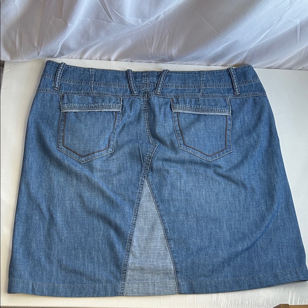 Fat Face Skirt Light Blue Denim Mini - Picture 3 of 13